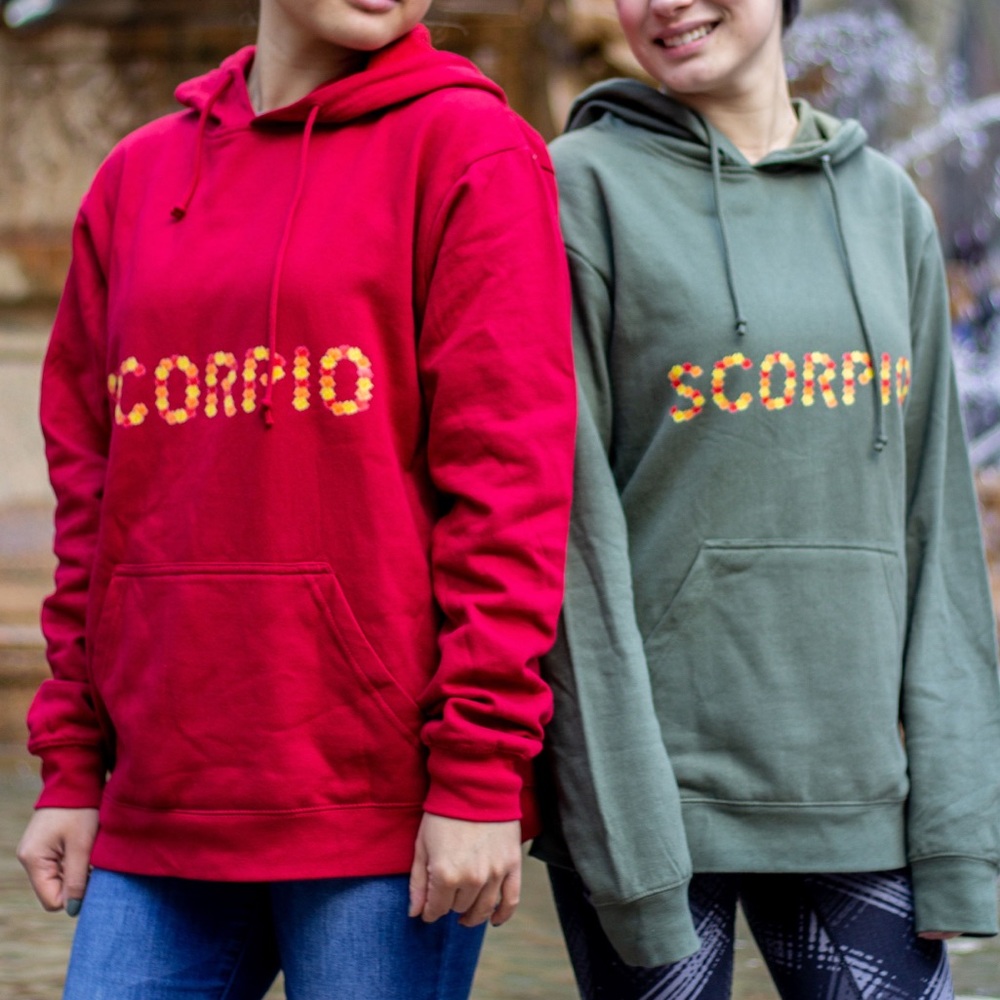 ASTROLOBAEE Red Scorpio Hoodie